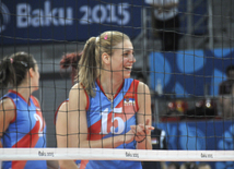 Bakı 2015: Voleybol yarışlarında bürünc medal qarşılaşması. Azərbaycan, 27 iyun 2015